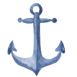 Watercolor anchor