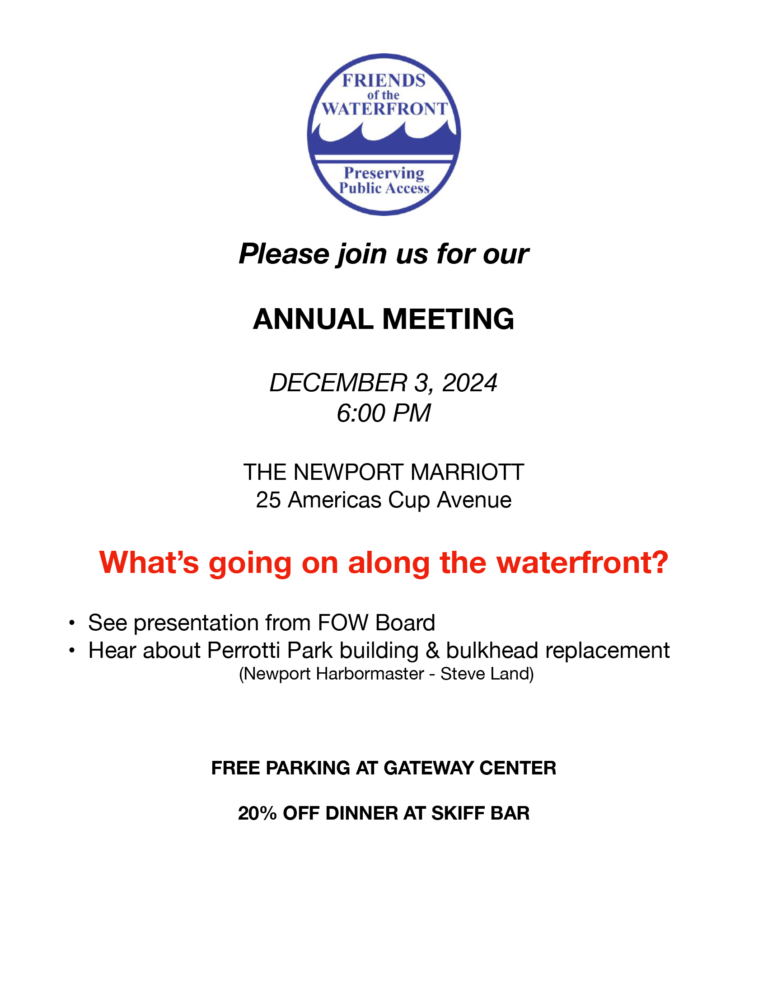 Friends of the Waterfront Annual Meeting